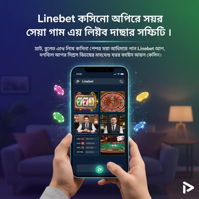 Linebet ক্যাসিনো গেম এবং লাইভ ডিলার ফিচার
